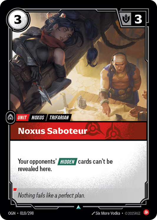 Noxus Saboteur [OGN-018/298] [Origins] [Foil]