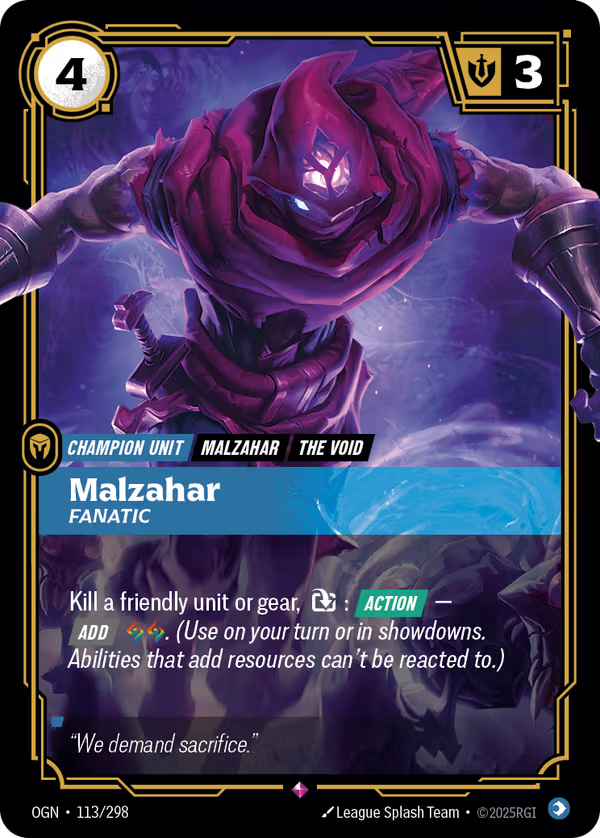 Malzahar, Fanatic [OGN-113/298] [Origins]