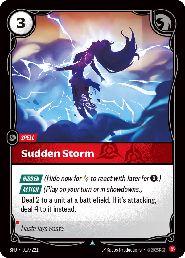 Sudden Storm SFD-017/221] [Spiritforged] [Foil]