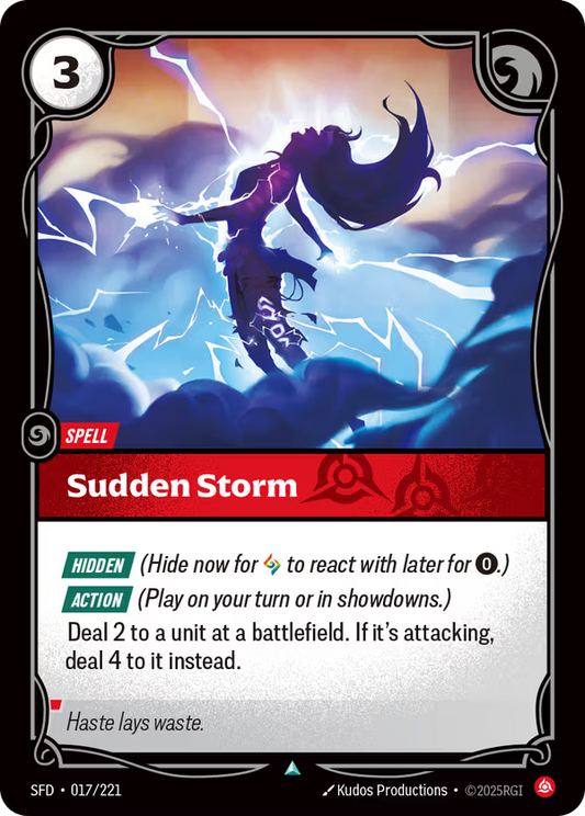 Sudden Storm SFD-017/221] [Spiritforged] [Foil]