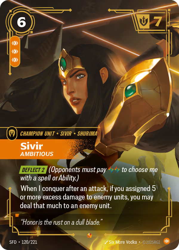 Sivir, Ambitious [SFD-120/221] [Spiritforged]