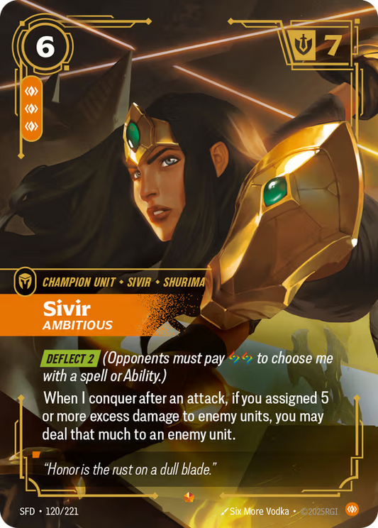Sivir, Ambitious [SFD-120/221] [Spiritforged]