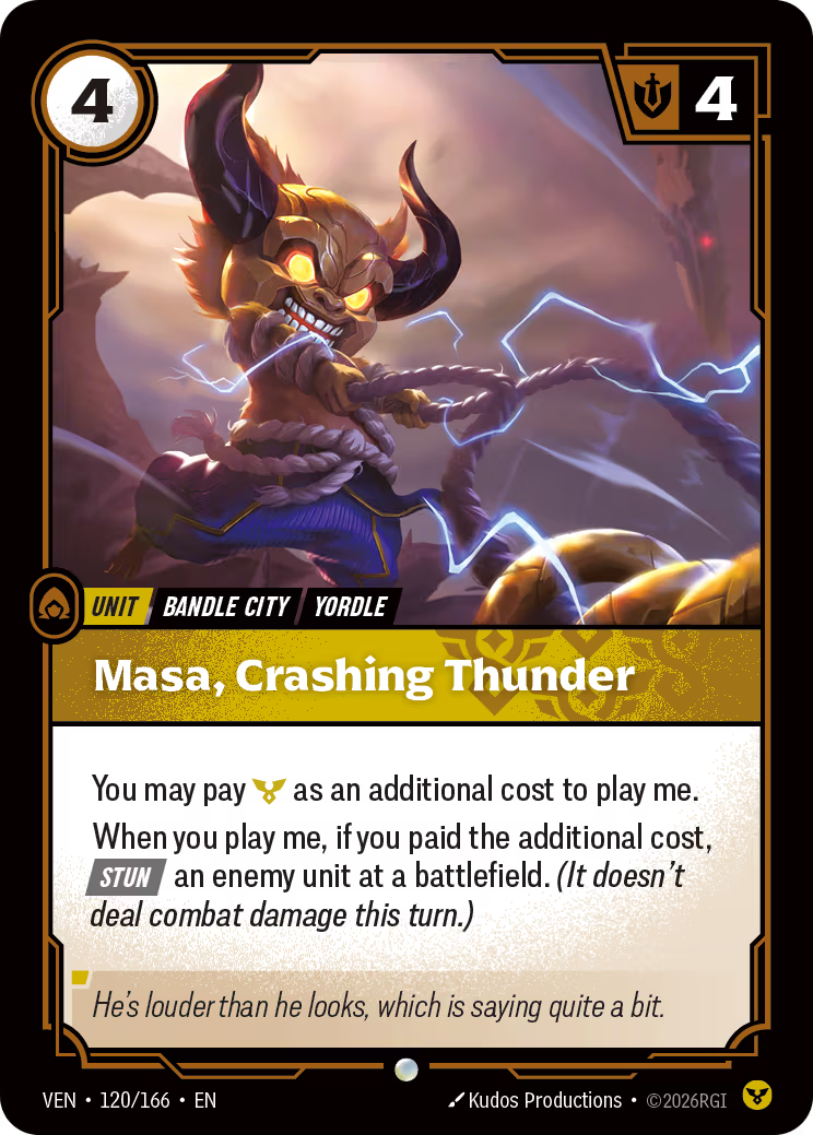 Masa, Crashing Thunder [VEN-120/166] [Vendetta]