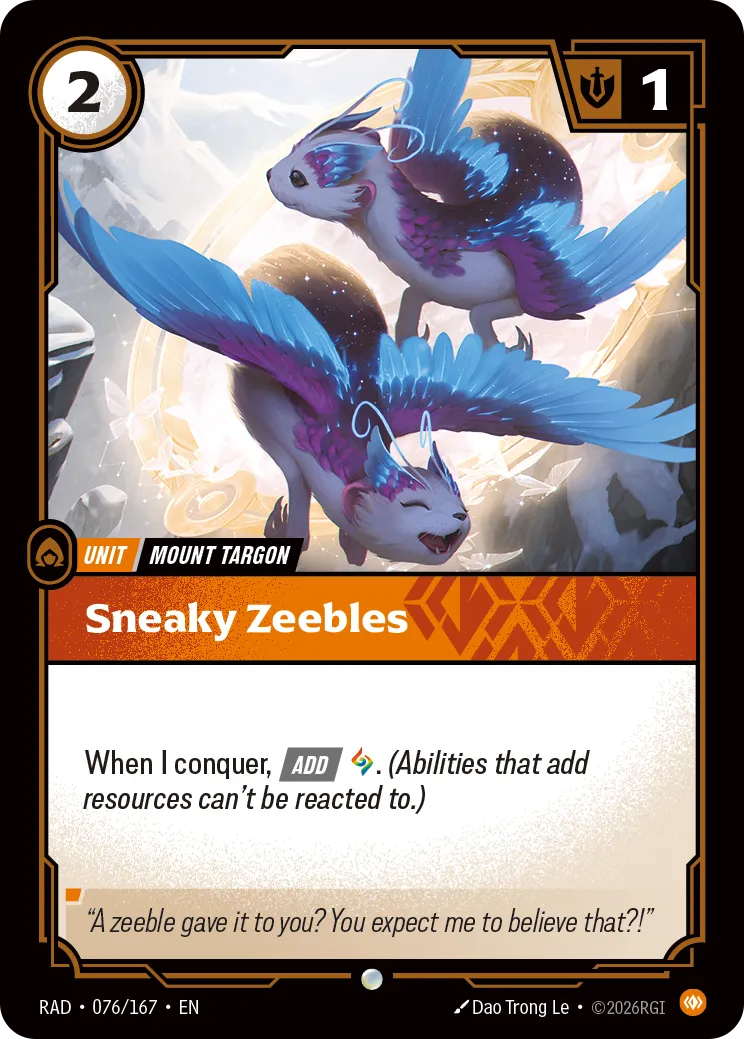 Sneaky Zeebles [RAD-076/167] [Radiance] [Foil]