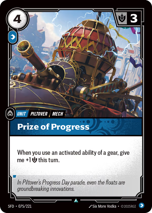Prize of Progress [SFD-075/221] [Spiritforged] [Foil]