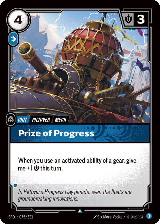 Prize of Progress [SFD-075/221] [Spiritforged] [Foil]