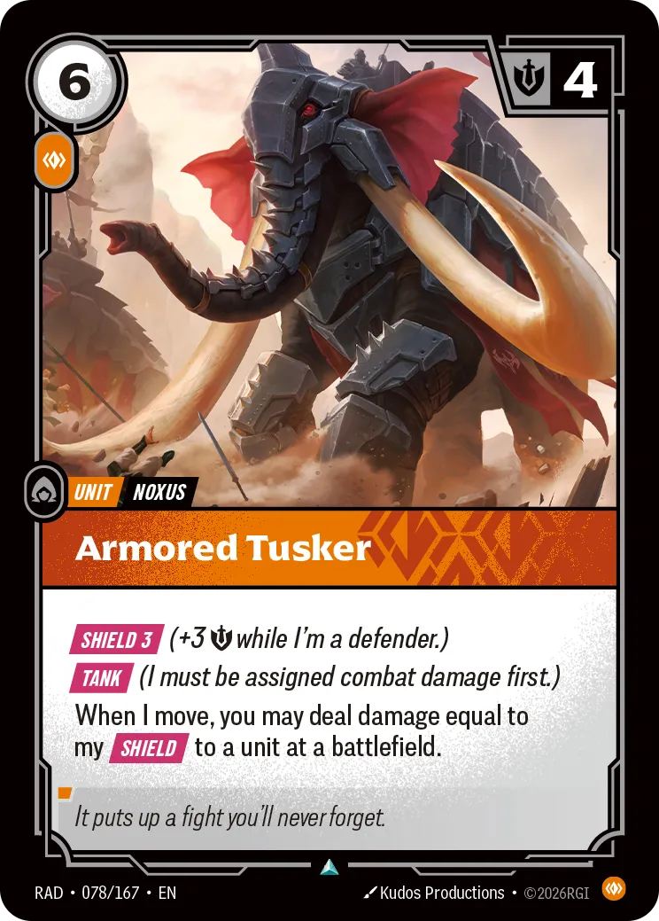 Armored Tusker [RAD-078/167] [Radiance]