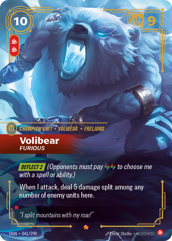 Volibear, Furious [OGN-041/298] [Origins]