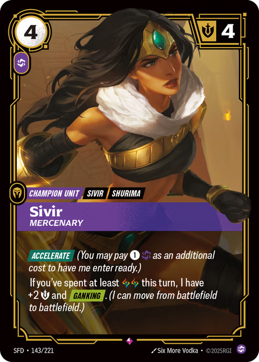 Sivir, Mercenary [SFD-143/221] [Spiritforged]