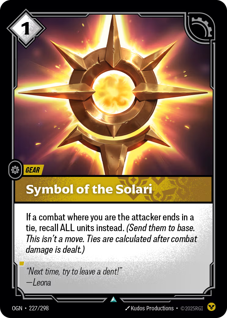 Symbol of the Solari [OGN-227/298] [Origins]