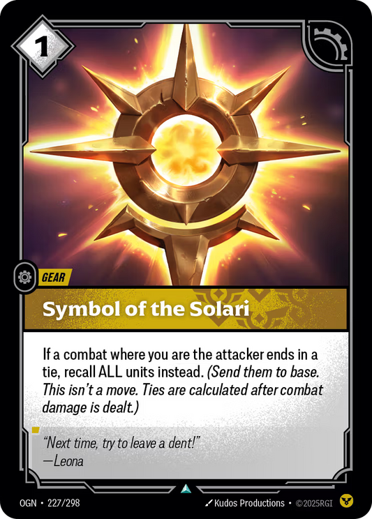 Symbol of the Solari [OGN-227/298] [Origins]