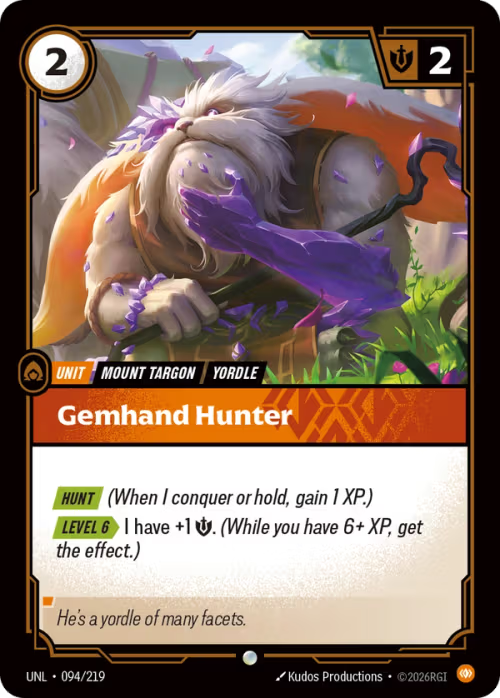 Gemhand Hunter [UNL-094/219] [Unleashed] [Foil]