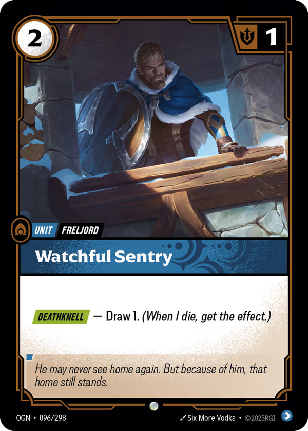 Watchful Sentry [OGN-096/298] [Origins] [Foil]