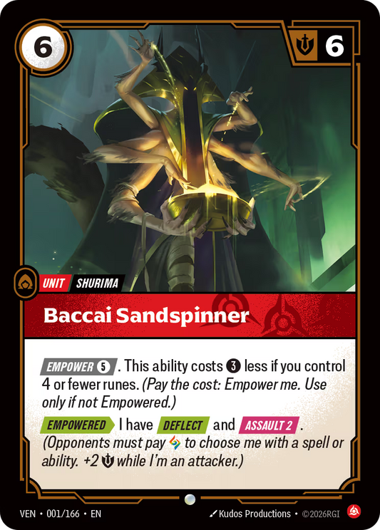 Baccai Sandspinner [VEN-001/166] [Vendetta] [Foil]