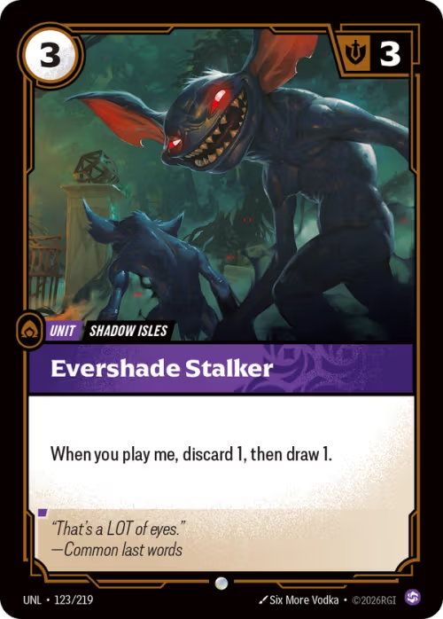 Evershade Stalker [UNL-123/219] [Unleashed]