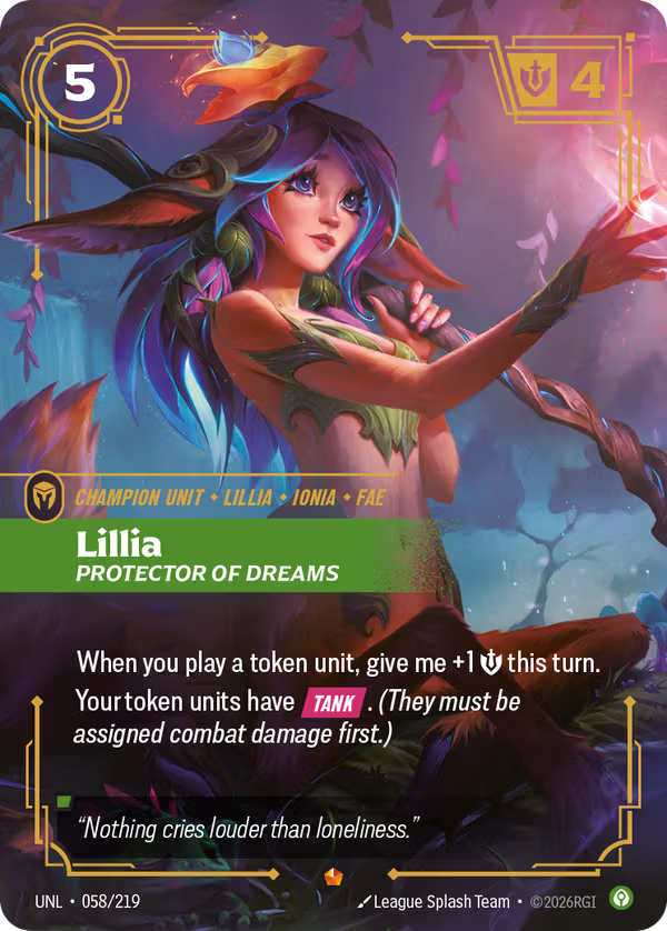 Lillia, Protector of Dreams [UNL-058/219] [Unleashed]