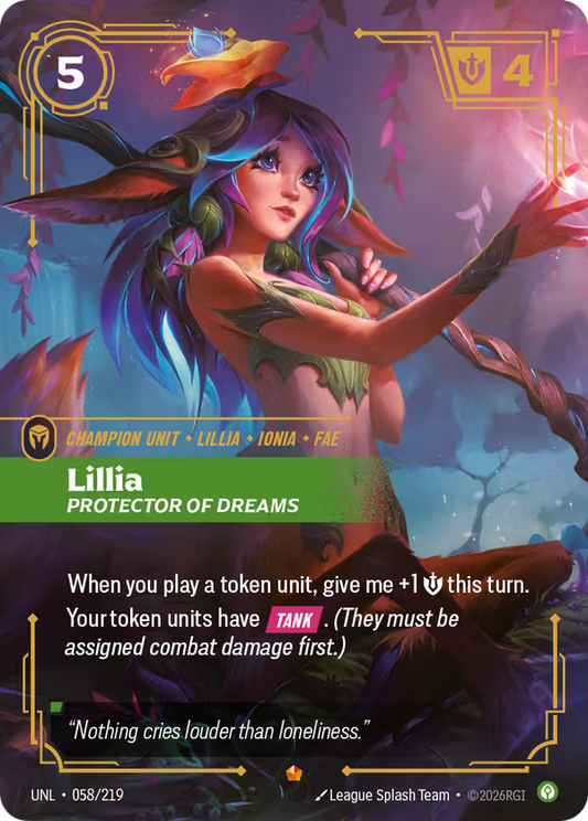 Lillia, Protector of Dreams [UNL-058/219] [Unleashed]