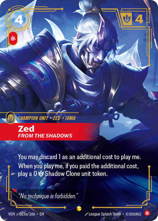 Zed, From the Shadows [VEN-023a/166] [Vendetta]