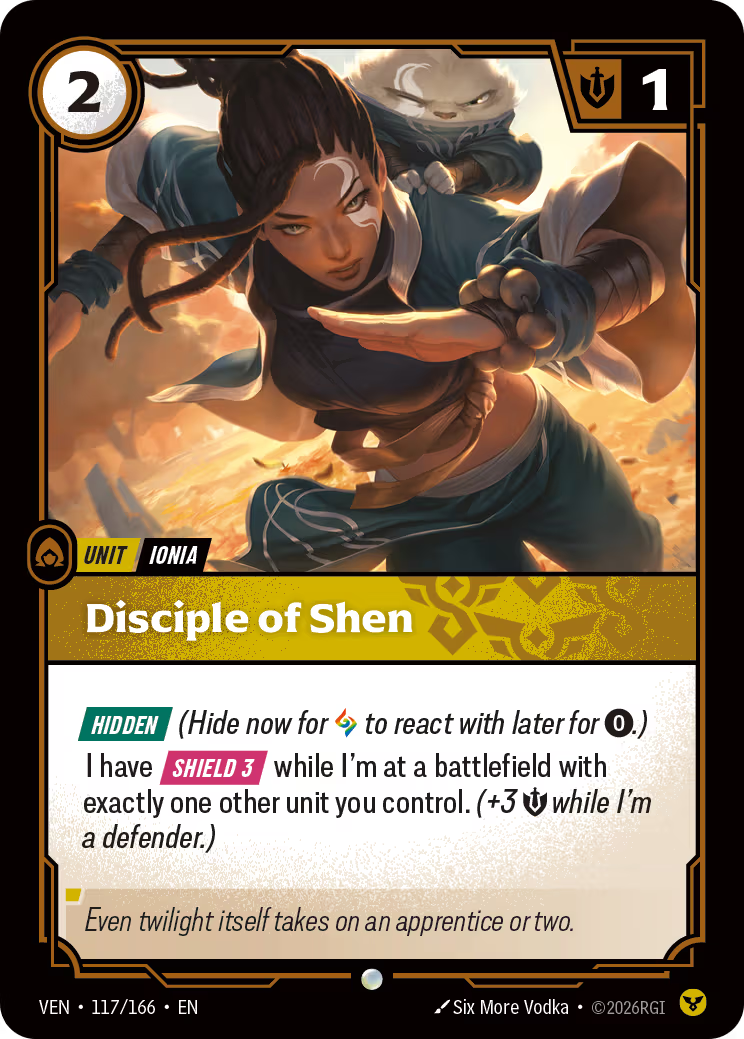 Disciple of Shen [VEN-117/166] [Vendetta] [Foil]