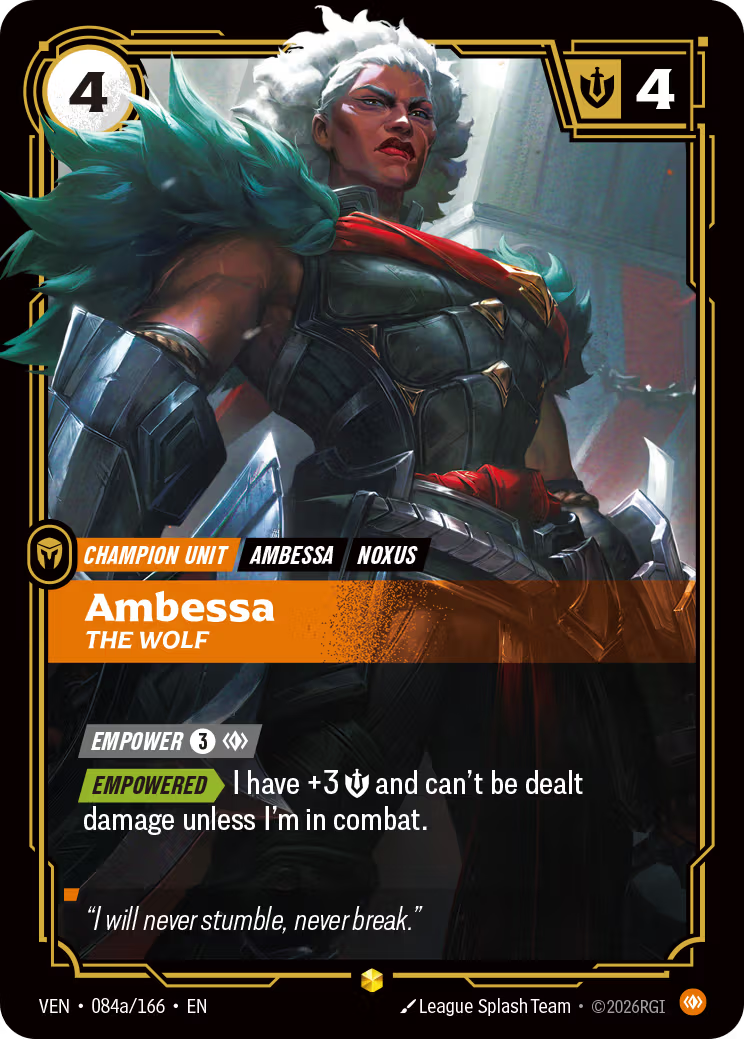 Ambessa, The Wolf [VEN-084a/166] [Vendetta]