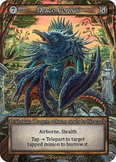 (FOIL) Draco Corvus - Dragonlord - NM