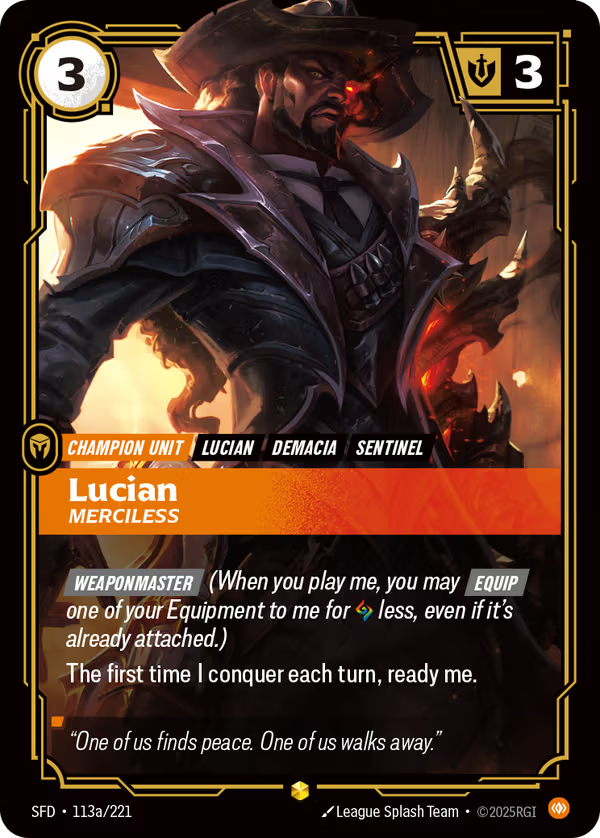 Lucian, Merciless [SFD-113a/221] [Spiritforged]
