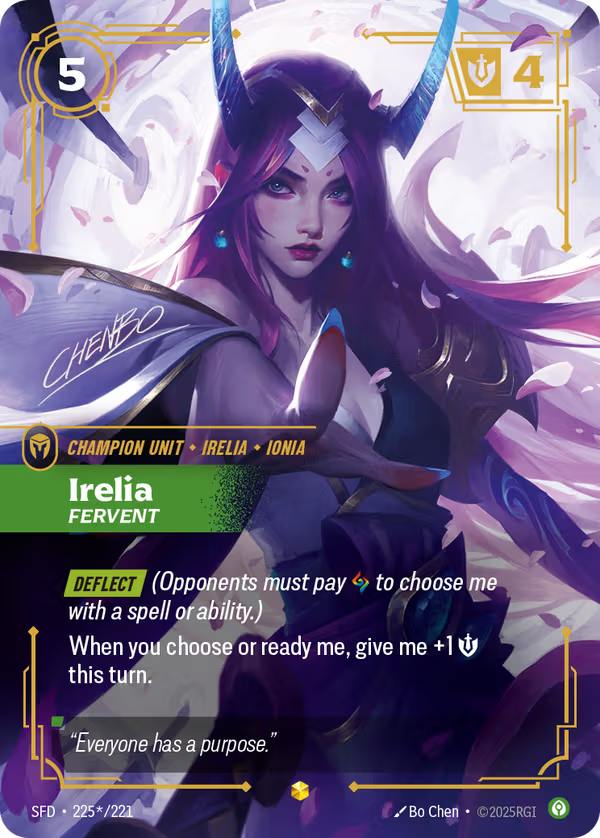 Irelia, Fervent [SFD-225*/221] [Spiritforged]
