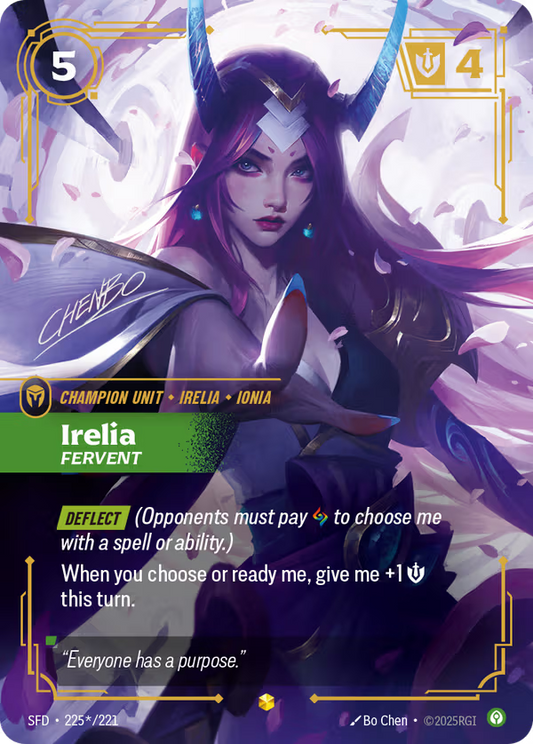 Irelia, Fervent [SFD-225*/221] [Spiritforged]