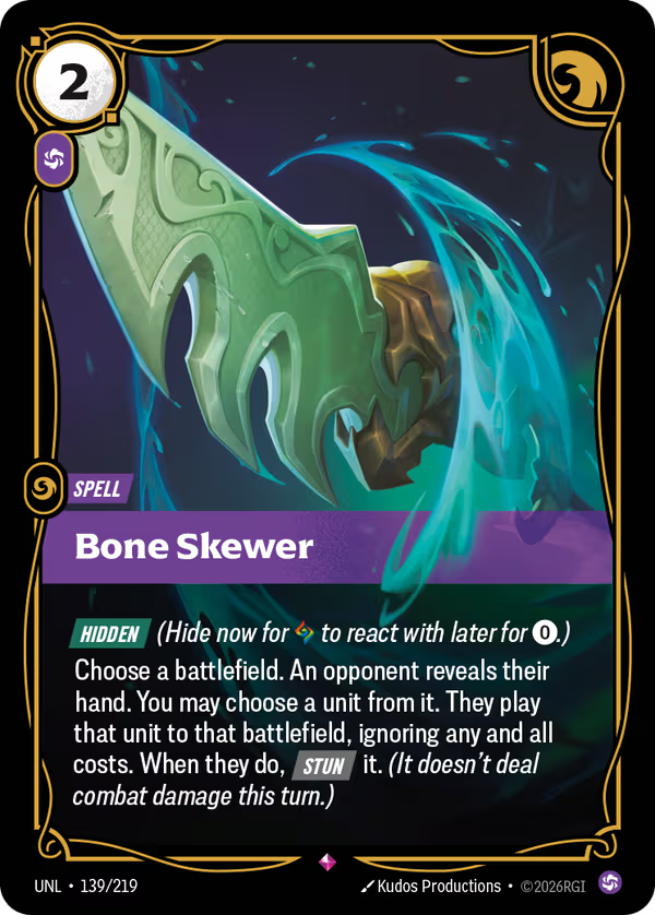 Bone Skewer [UNL-139/219] [Unleashed]