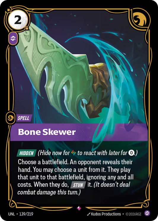 Bone Skewer [UNL-139/219] [Unleashed]