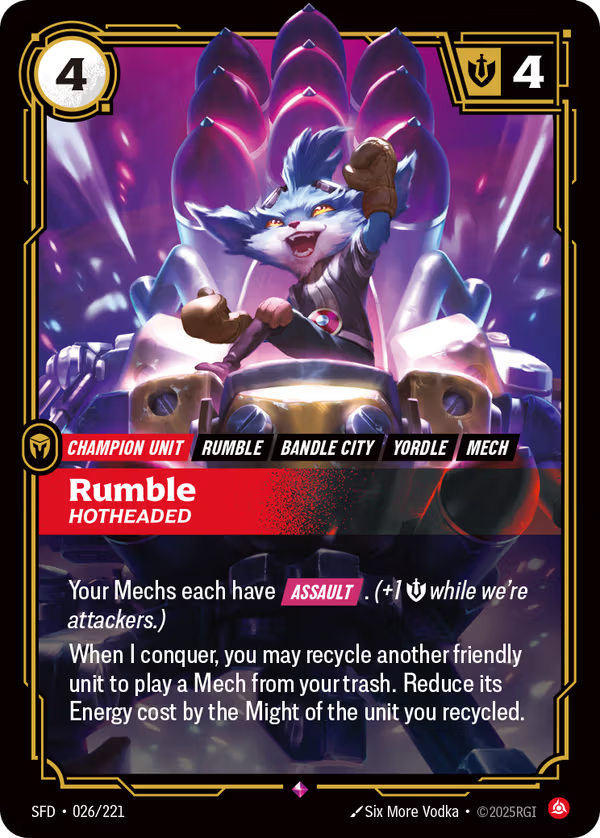 Rumble, Hotheaded [SFD-026/221] [Spiritforged]