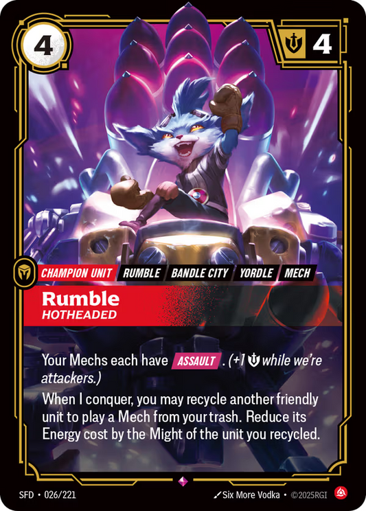 Rumble, Hotheaded [SFD-026/221] [Spiritforged]