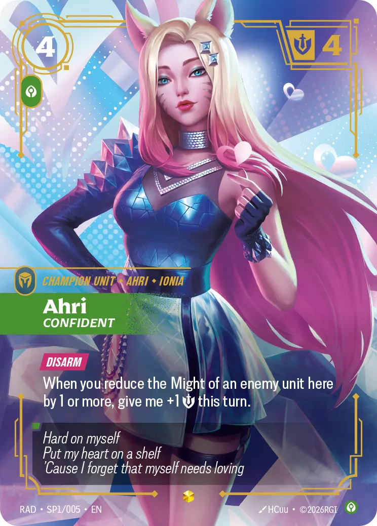 Ahri, Confident [RAD-SP1/005] [Radiance]