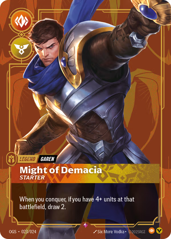 Might of Demacia - Starter [OGS-023/024] [Origins Proving Grounds]