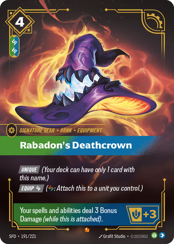 Rabadon's Deathcrown [SFD-191/221] [Spiritforged]