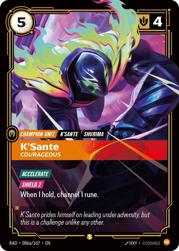 K'Sante, Courageous [RAD-086a/167] [Radiance]