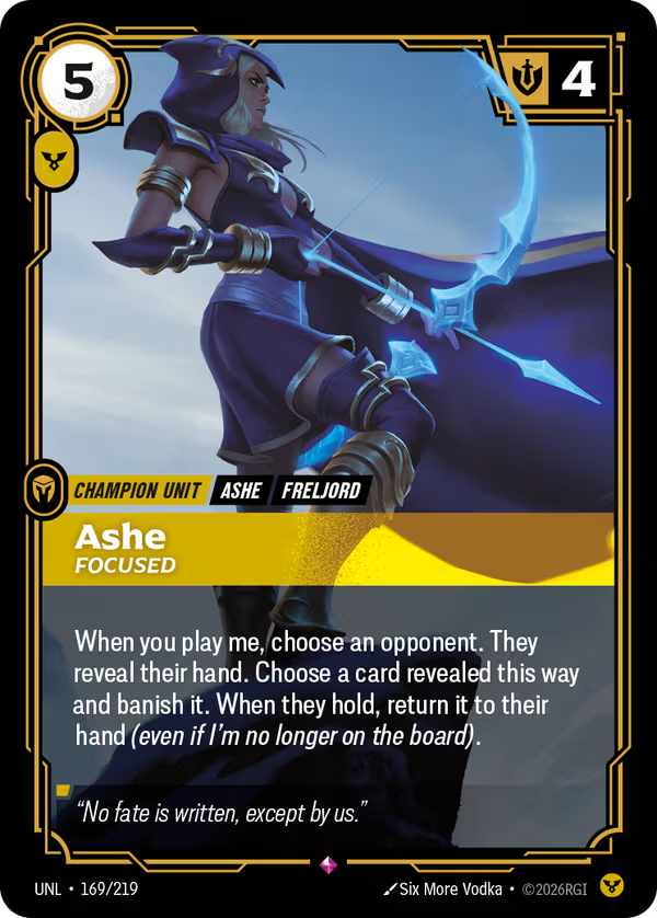 Ashe, Focused [UNL-169/219] [Unleashed]