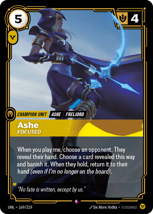 Ashe, Focused [UNL-169/219] [Unleashed]