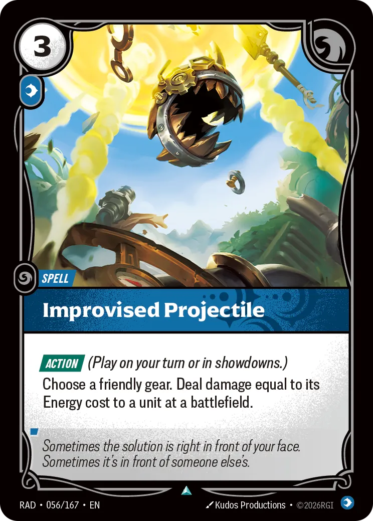 Improvised Projectile [RAD-056/167] [Radiance] [Foil]