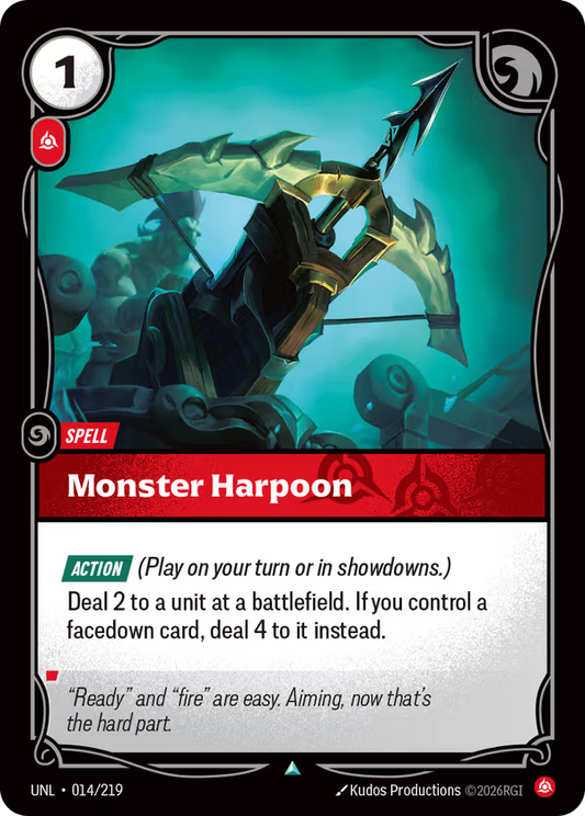 Monster Harpoon [UNL-014/219] [Unleashed] [Foil]