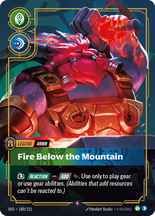 Fire Below the Mountain [SFD-189/221] [Spiritforged]