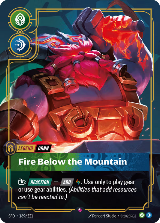 Fire Below the Mountain [SFD-189/221] [Spiritforged]
