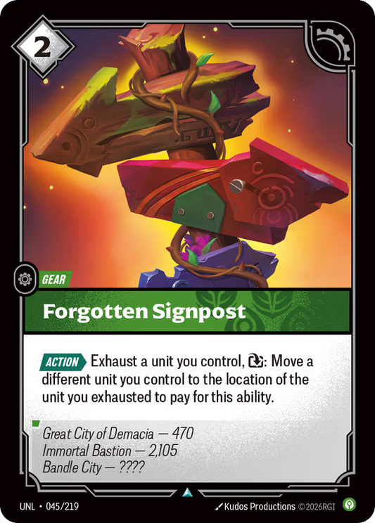 Forgotten Signpost [UNL-045/219] [Unleashed] [Foil]