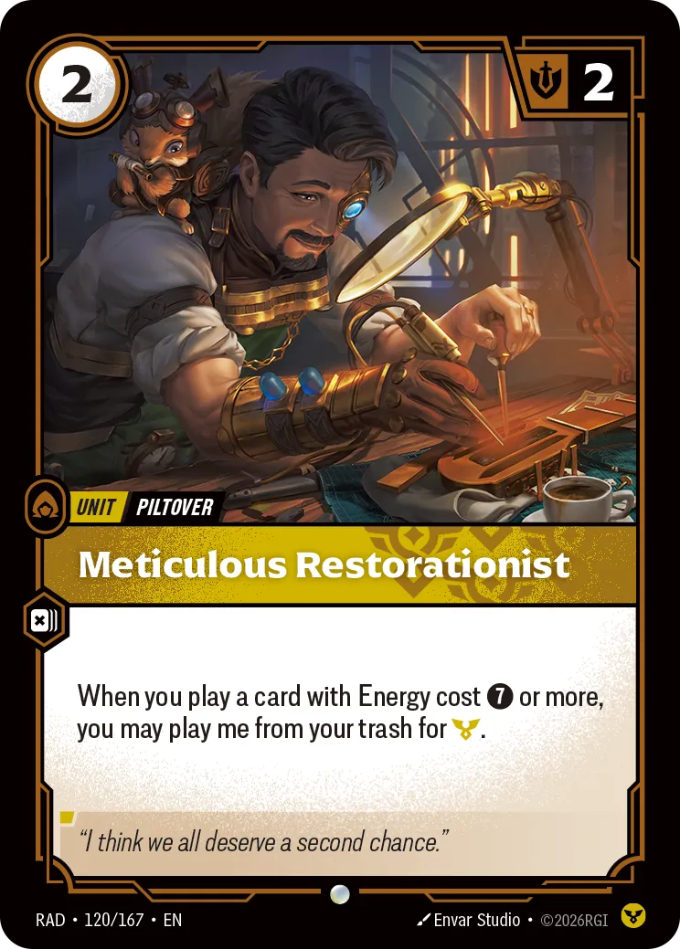 Meticulous Restorationist [RAD-120/167] [Radiance] [Foil]