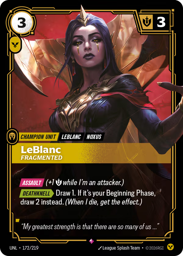 LeBlanc, Fragmented [UNL-172/219] [Unleashed]