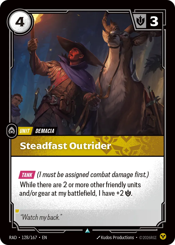 Steadfast Outrider [RAD-128/167] [Radiance] [Foil]