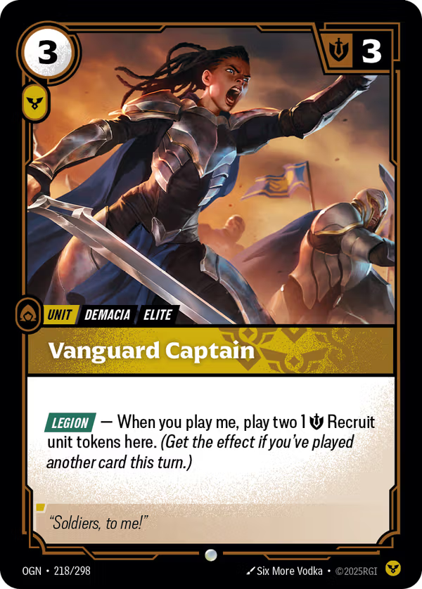 Vanguard Captain [OGN-218/298] [Origins] [Foil]