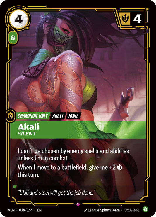 Akali, Silent [VEN-038/166] [Vendetta]