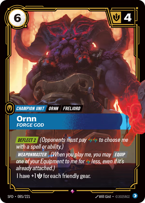 Ornn, Forge God [SFD-085/221] [Spiritforged]