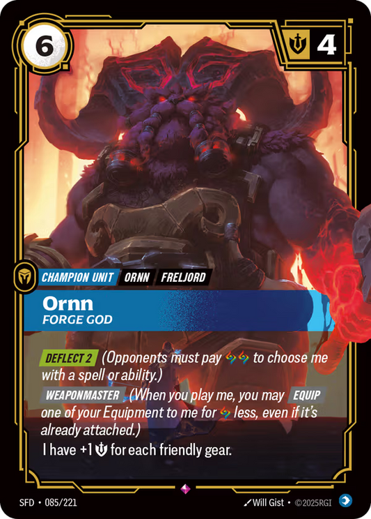 Ornn, Forge God [SFD-085/221] [Spiritforged]